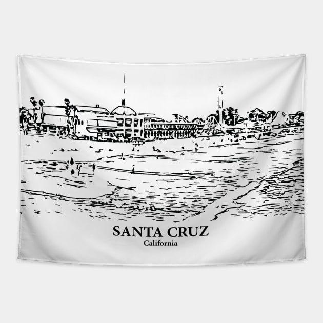 Santa Cruz - California Tapestry by Lakeric