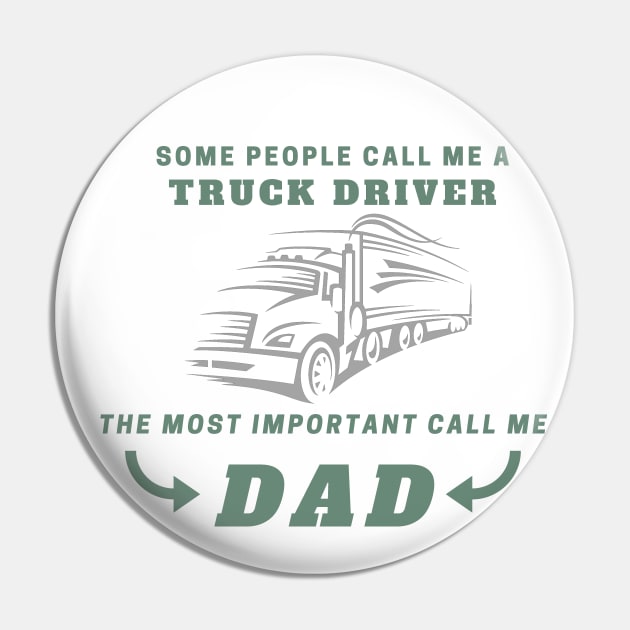 Truck driver father's day gift Pin by Birdies Fly