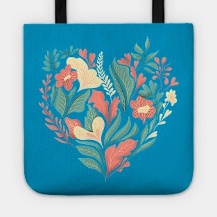 Floral Heart Tote