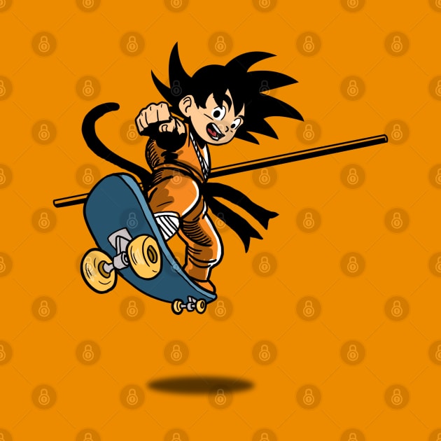 Young Goku Skater by peekxel