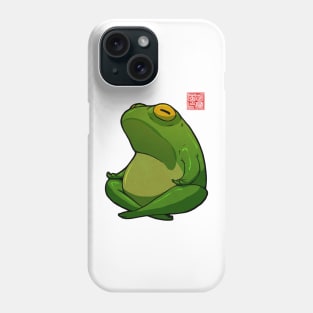 Yoga Frog Cross Legged Pose Phone Case