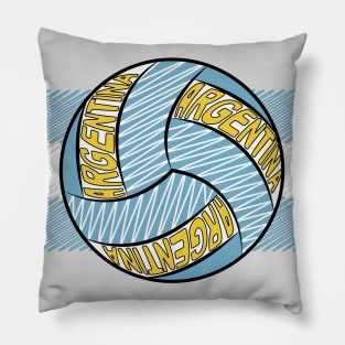 Argentina Volleyball Art Pillow