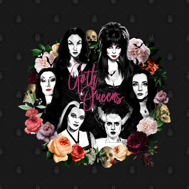 Goth Queens -  Vampira, Lily, Morticia, Frankenstein by Otracreativa