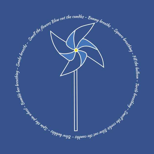 Breathing Pinwheel blue by PixHailDesigns