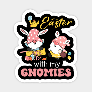 Easter With My Gnomies Pink Bunny Magnet