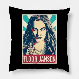 Vintage Retro Floor Jansen Pillow