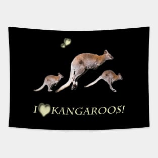 Australia Gift idea photo i love kangaroos Tapestry