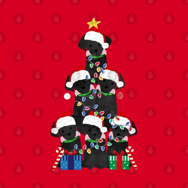 Black Lab Puppy Christmas Tree by EMR_Designs