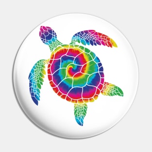 Sea turtle Tie Dye Pin