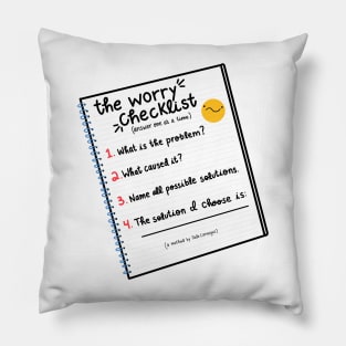 The Worry Checklist Pillow