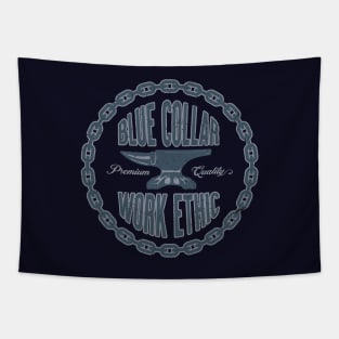 Blue Collar Work Ethic Tapestry