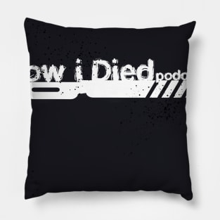 How i Died white scalpel main logo for stickers Pillow