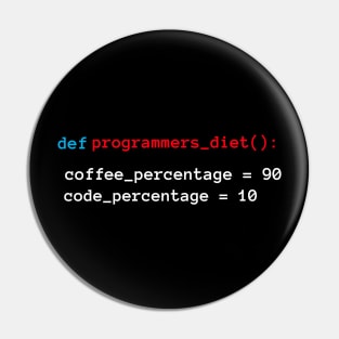 Programmers Diet Pin