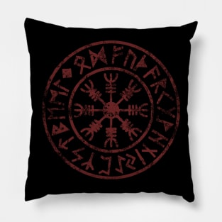 Aegishjalmur Futhark Runes Pagan Odin Mythology Pillow