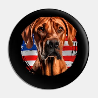 Graceful Guardian Glamour Rhodesian Ridgeback Top Pin