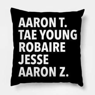 4 Town List Name Pillow