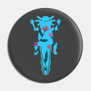 Love my Axolotl - Blue Pin