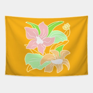 Summer floral design Tapestry