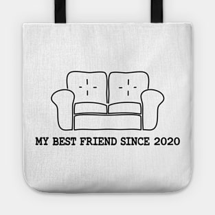 Virus Pandamic 2020 Sofa Stay Home Lazy Best Friend Do Nothing Gift Funny Contact Hate Humans Friend Tote