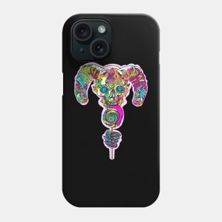 Halloween Candy Skull Candy Demon licking lollipop Phone Case