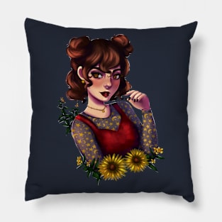 Sunflower Witch Pillow