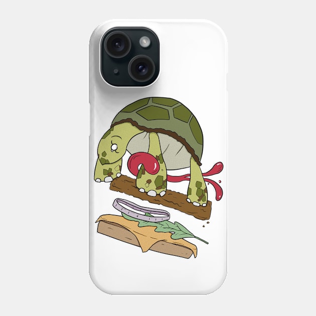 Turtle Burger Phone Case by PhoebeMillerDesign