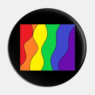 Wavy Rainbow Pin