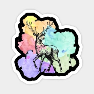 Deer in Bloom Magnet