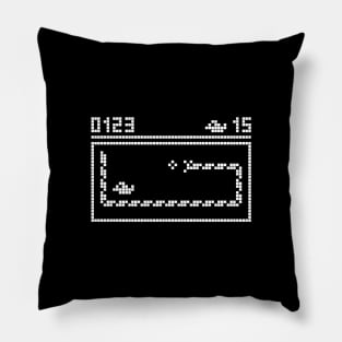 VINTAGE GAME: SNAKE (WHITE) Pillow