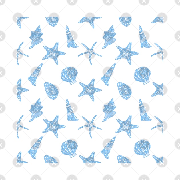 Underwater pattern #5 blue by GreekTavern