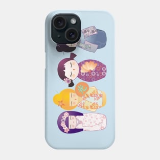 Kokeshis Four seasons Phone Case