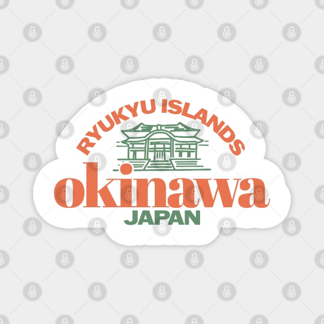 Okinawa - Kyuryu Islands - Japan Magnet by Issho Ni