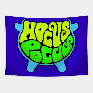 Hocus Pocus Cauldron Word Art Tapestry