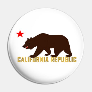 Calitornia Bear Star and Republic Pin