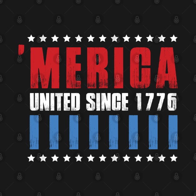 United Since 1776 4th of July  T-shirt by Timeless Basics