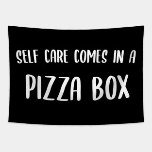 self care comes in a pizza box Tapestry