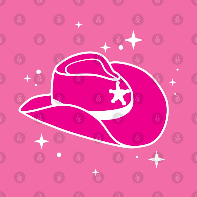 Hot Pink Cowboy Hat Cowgirl Aesthetic by YourGoods