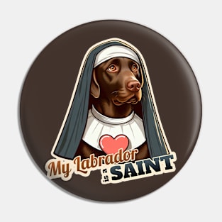 Nun Labrador Retriever Pin