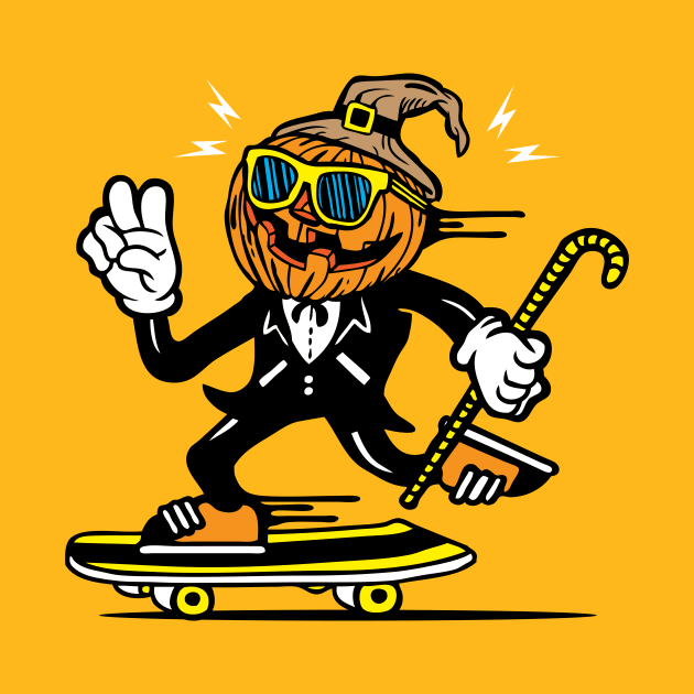 Pumpkin Skater by Weird Banana