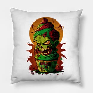 Graffiti Zombie Cupcake Pillow