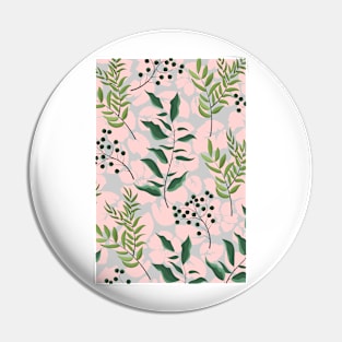 Pink and green leaf flower pattern Pin