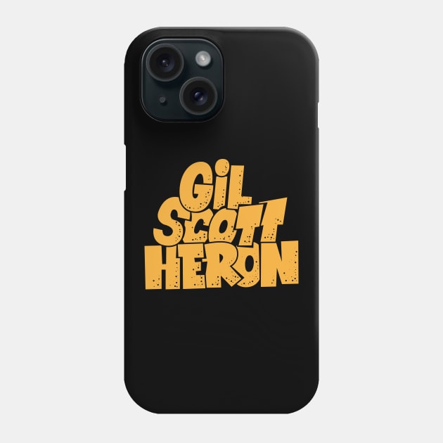 Gil Scott-Heron - Soul and Jazz Legend - Poet and Spoken Word Artist Phone Case by Boogosh