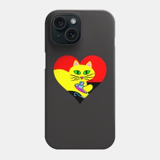 Cat Valentine Heart Phone Case