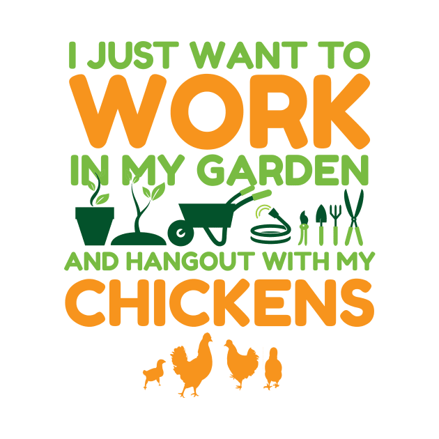 'I Just Want To Work In My Garden' Gardening Gift by ourwackyhome