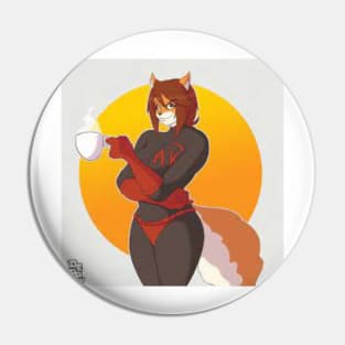 AK Girl Coffee Break (Art by Dedoarts) Pin