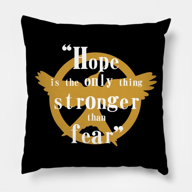 Mockingjay - hope... Pillow by Pendientera