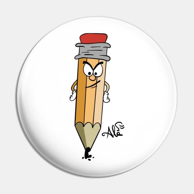 Angry Pencil Pin by pencilala