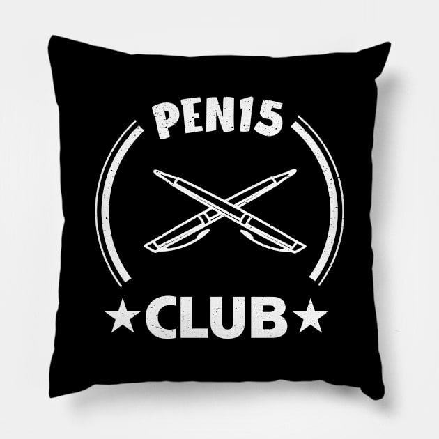 Pen15 Club Funny Penis Club Pen 15 Club Pillow by Bluebird Moon