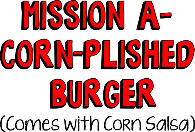 Bobs: Mission A-Corn-Plished Burger Kids T-Shirt by zerobriant