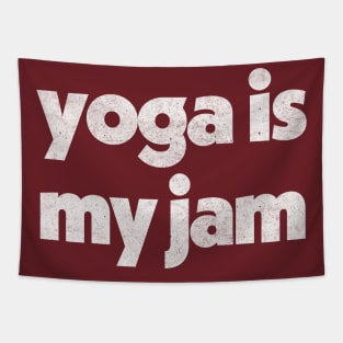 Yoga Is My Jam ---------- Retro Typography Design Tapestry